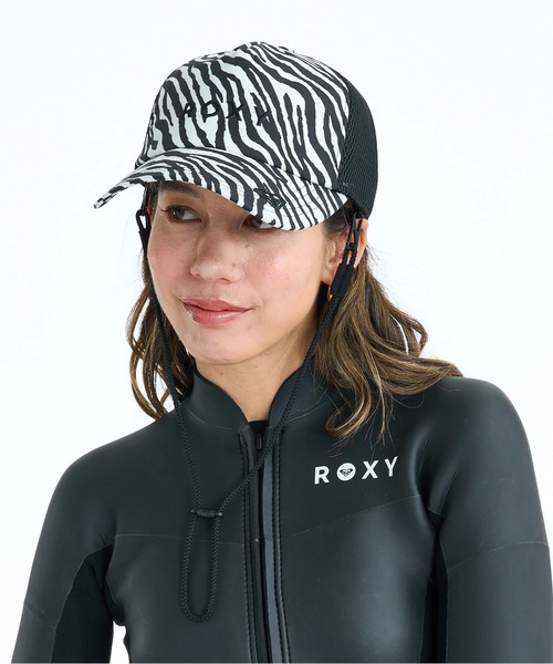 ROXY（ロキシー）の「ROXY ウィメンズ WR UV SURFCAMP MESH CAP サーフキャップ 【2026年春夏モデル】/ロキシーUVCUT撥水キャップ（キャップ・レディース・ブラック/ブラック系その他・FREE）」の2枚目の写真