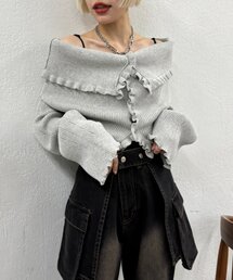 w closet（ダブルクローゼット）の「マルチWAYフリルカーディガン（カーディガン/ボレロ）」