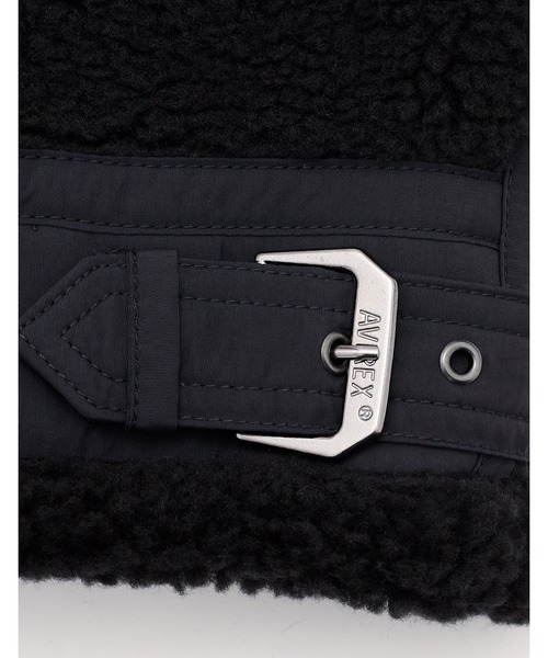 Little sunny bite（リトルサニーバイト）の「【RES】【little sunny bite】AVIREX x little sunny bite Boa jacket（ブルゾン・レディース・ブラック・MEDIUM）」の14枚目の写真