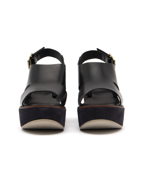 FABIO RUSCONI（ファビオルスコーニ）の「FABIO RUSCONI サンダル（サンダル・レディース・カーキ/ブラック・37/38/36/35）」の4枚目の写真