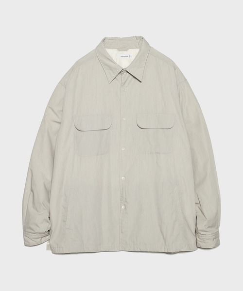 nanamica(ナナミカ)の「【nanamica / ナナミカ】Insulation Shirt Jacket(シャツ/ブラウス・メンズ・ベージュ/ネイビー・S/M)」の1枚目の写真