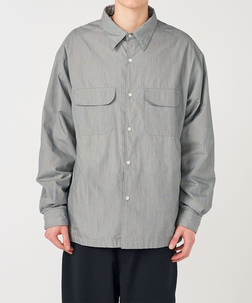 nanamica(ナナミカ)の「【nanamica / ナナミカ】Insulation Shirt Jacket(シャツ/ブラウス・メンズ・ベージュ/ネイビー・S/M)」の4枚目の写真