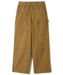 BASEMOMENT（ベースモーメント）の「ダブルニーキャラプター ワークパンツ キャメルベージュ（その他パンツ）」