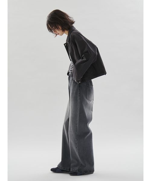 emmi（エミ）の「ショートハンティングジャケット（テーラードジャケット・レディース・ブラック/アイボリー・F）」の14枚目の写真