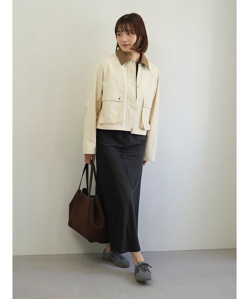 emmi（エミ）の「ショートハンティングジャケット（テーラードジャケット・レディース・ブラック/アイボリー・F）」の17枚目の写真