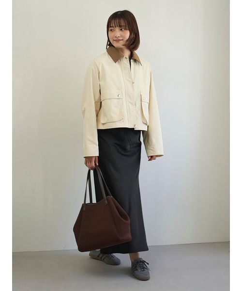 emmi（エミ）の「ショートハンティングジャケット（テーラードジャケット・レディース・ブラック/アイボリー・F）」の18枚目の写真