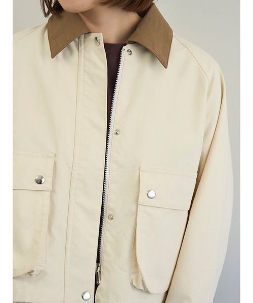 emmi（エミ）の「ショートハンティングジャケット（テーラードジャケット・レディース・ブラック/アイボリー・F）」の21枚目の写真