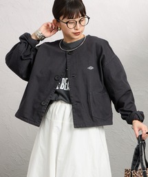 DANTON（ダントン）の「【DANTON】デニムノーカラージャケット NDM