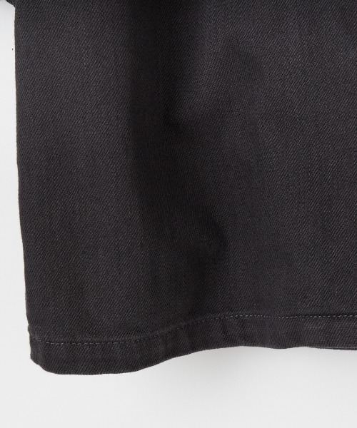 DANTON（ダントン）の「[DANTON/ダントン] ショート丈 ノーカラーデニムジャケット（デニムジャケット・レディース・チャコールグレー・38）」の4枚目の写真