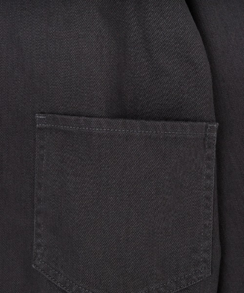 DANTON（ダントン）の「[DANTON/ダントン] ショート丈 ノーカラーデニムジャケット（デニムジャケット・レディース・チャコールグレー・38）」の2枚目の写真