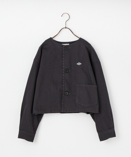 DANTON（ダントン）の「[DANTON/ダントン] ショート丈 ノーカラーデニムジャケット（デニムジャケット・レディース・チャコールグレー・38）」の22枚目の写真