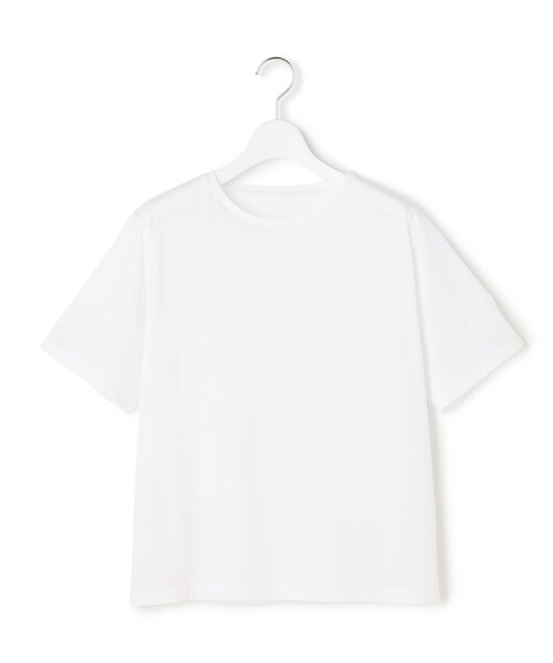 23区 S(ニジュウサンクチイサイサイズ)の「シアーコンフォート クルーネック Tシャツ(Tシャツ/カットソー・レディース・スカイブルー系/ブラック系/黄土色系/ホワイト系・32)」の9枚目の写真