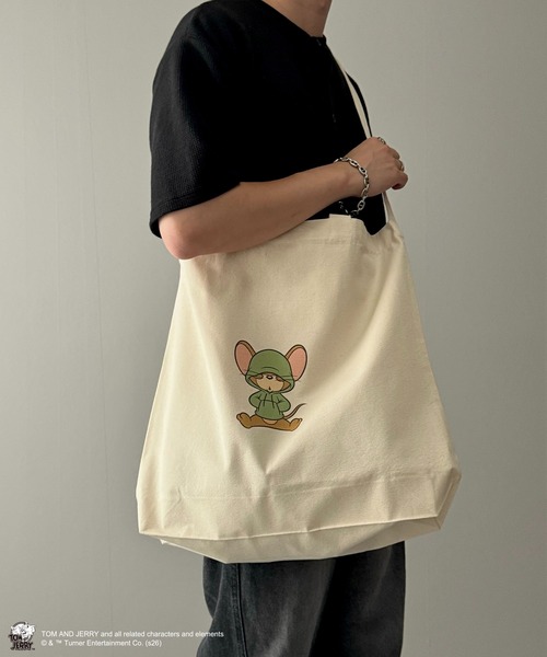 KOYA.(コヤ)の「【Tom&Jerry/トムとジェリー】2wayキャンバストート/ショルダーバッグ(トートバッグ・メンズ・A/B/C/D・FREE)」の1枚目の写真
