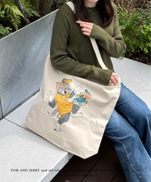 KOYA.（コヤ）の「【Tom&Jerry トムとジェリー】2wayキャンバストート ショルダーバッグ（トートバッグ）」