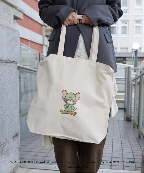 KOYA.(コヤ)の「【Tom&Jerry/トムとジェリー】2wayキャンバストート/ショルダーバッグ(トートバッグ・メンズ・A/B/C/D・FREE)」の8枚目の写真