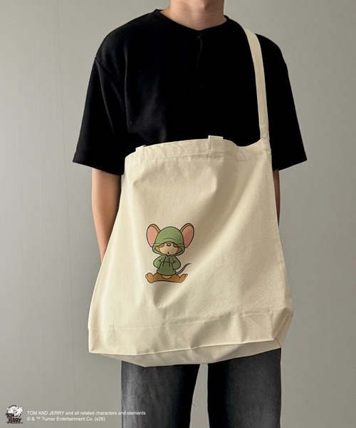 KOYA.(コヤ)の「【Tom&Jerry/トムとジェリー】2wayキャンバストート/ショルダーバッグ(トートバッグ・メンズ・A/B/C/D・FREE)」の17枚目の写真