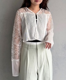 【&g'aime 】レース&フリンジボレロ Lace & Fringe Bolero