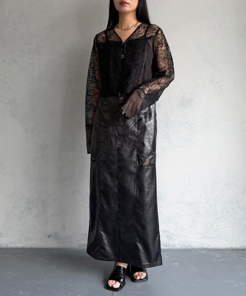 &g'aime（アンジェム）の「【&ｇ'aime 】レース＆フリンジボレロ　Lace & Fringe Bolero（カーディガン/ボレロ・レディース・ホワイト/ブラック・FREE）」の22枚目の写真