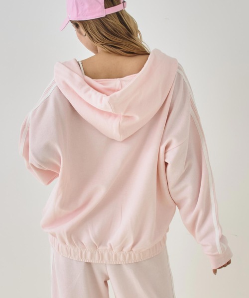 ANAP（アナップ）の「Wジップ カーゴポケット ライン スウェット パーカー（パーカー・レディース・ミント/ピンク/グレー/ダークアッシュ・F）」の19枚目の写真