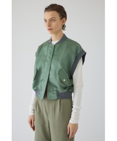 Short MA-1 vest ショート エムエーワン ベスト（ベスト）｜RIM.ARK