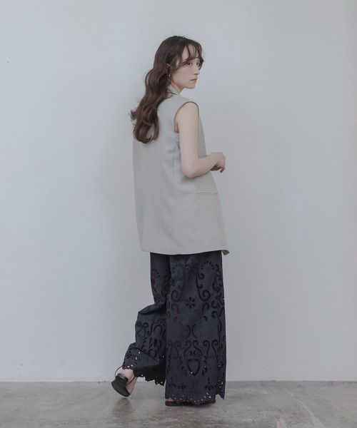 Eimee Law（エイミーロウ）の「エンブロイダリー パネルレースパンツ（その他パンツ・レディース・ブラック/オフホワイト・FREE）」の17枚目の写真