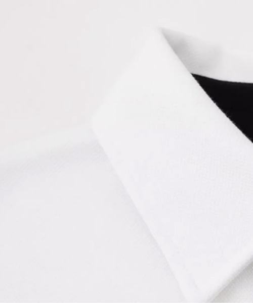 U:UME(ユーム)の「Letter Print Polo T(ポロシャツ・メンズ・ブラック/ホワイト・XX-LARGE/X-LARGE/LARGE/MEDIUM)」の3枚目の写真