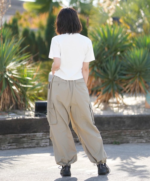 NEW ERA（ニューエラ）の「NEW ERA/ニューエラ レディース 半袖 ショート丈 Tシャツ WS SS MINI THINESTONE（Tシャツ/カットソー・レディース・ホワイト/ブラック・M/S）」の7枚目の写真