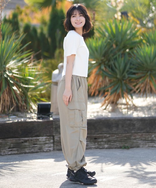 NEW ERA（ニューエラ）の「NEW ERA/ニューエラ レディース 半袖 ショート丈 Tシャツ WS SS MINI THINESTONE（Tシャツ/カットソー・レディース・ホワイト/ブラック・M/S）」の8枚目の写真
