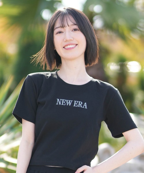 NEW ERA（ニューエラ）の「NEW ERA/ニューエラ レディース 半袖 ショート丈 Tシャツ WS SS MINI THINESTONE（Tシャツ/カットソー・レディース・ホワイト/ブラック・M/S）」の9枚目の写真