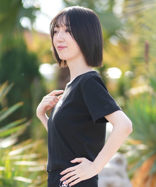 NEW ERA（ニューエラ）の「NEW ERA/ニューエラ レディース 半袖 ショート丈 Tシャツ WS SS MINI THINESTONE（Tシャツ/カットソー・レディース・ホワイト/ブラック・M/S）」の11枚目の写真