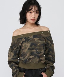 3.3 Field Trip  | 3.3 Field Trip／カモフラ クロップドプルオーバー(スウェット)