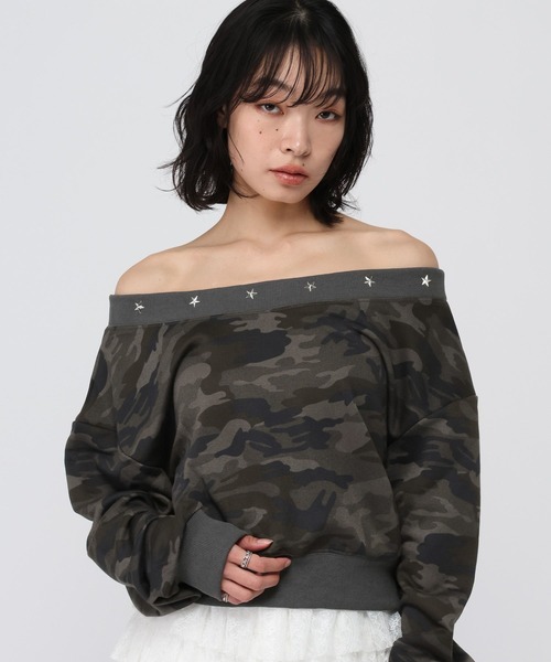 3.3 Field Trip （3.3フィールドトリップ）の「3.3 Field Trip／カモフラ クロップドプルオーバー（スウェット・レディース・その他2/その他1・FREE）」の2枚目の写真