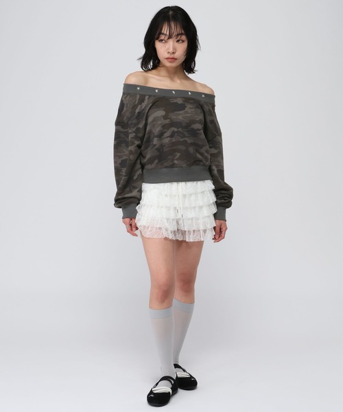 3.3 Field Trip （3.3フィールドトリップ）の「3.3 Field Trip／カモフラ クロップドプルオーバー（スウェット・レディース・その他2/その他1・FREE）」の3枚目の写真