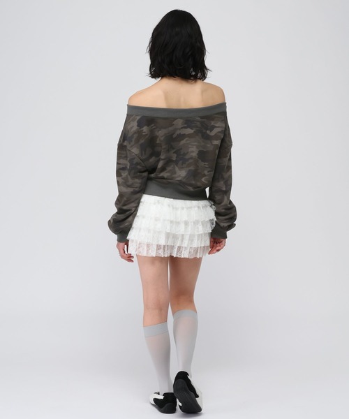 3.3 Field Trip （3.3フィールドトリップ）の「3.3 Field Trip／カモフラ クロップドプルオーバー（スウェット・レディース・その他2/その他1・FREE）」の5枚目の写真