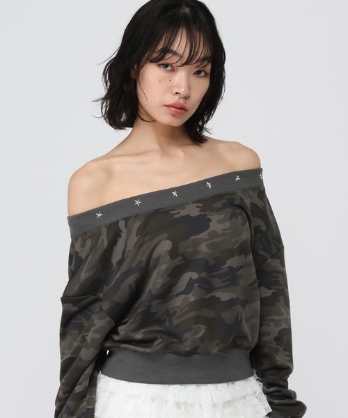 3.3 Field Trip （3.3フィールドトリップ）の「3.3 Field Trip／カモフラ クロップドプルオーバー（スウェット・レディース・その他2/その他1・FREE）」の6枚目の写真