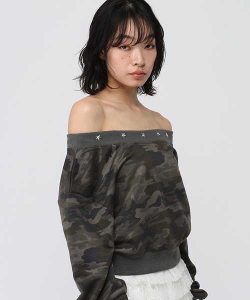 3.3 Field Trip （3.3フィールドトリップ）の「3.3 Field Trip／カモフラ クロップドプルオーバー（スウェット・レディース・その他2/その他1・FREE）」の7枚目の写真