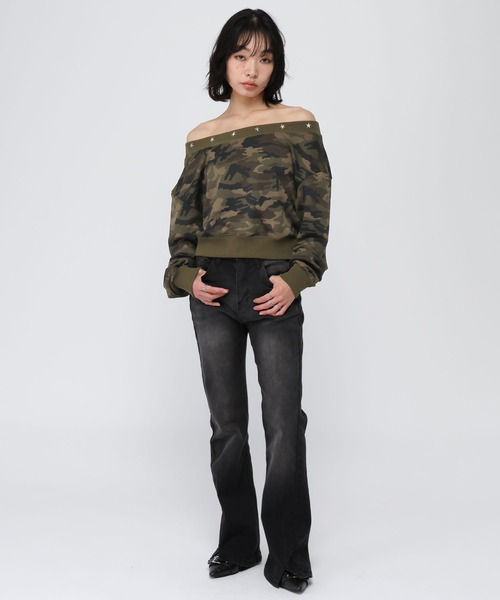 3.3 Field Trip （3.3フィールドトリップ）の「3.3 Field Trip／カモフラ クロップドプルオーバー（スウェット・レディース・その他2/その他1・FREE）」の8枚目の写真