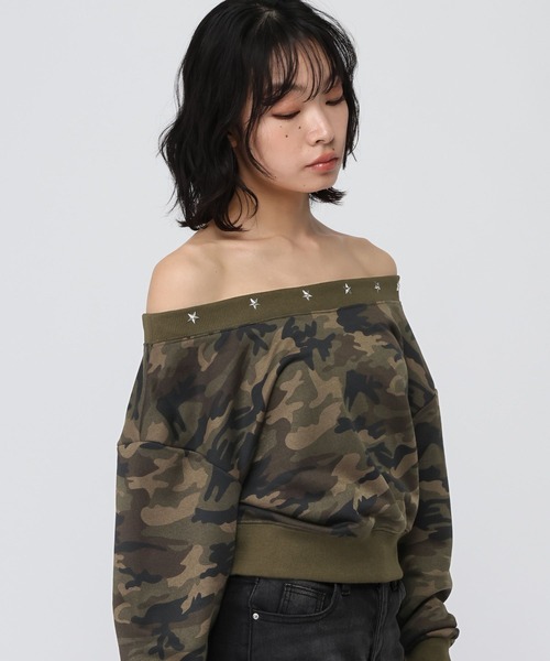 3.3 Field Trip （3.3フィールドトリップ）の「3.3 Field Trip／カモフラ クロップドプルオーバー（スウェット・レディース・その他2/その他1・FREE）」の12枚目の写真