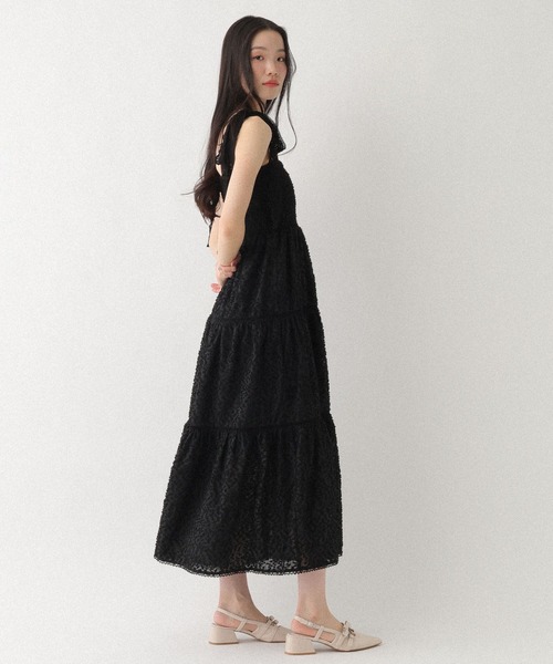 Heather(ヘザー)の「ショルダーレースジャガードワンピース 668945(ワンピース・レディース・ブラック/ホワイト×ブラック/アイボリー・FREE)」の19枚目の写真
