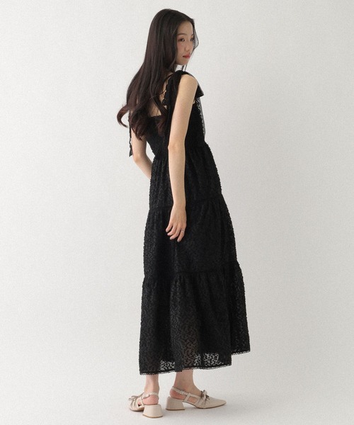 Heather(ヘザー)の「ショルダーレースジャガードワンピース 668945(ワンピース・レディース・ブラック/ホワイト×ブラック/アイボリー・FREE)」の20枚目の写真