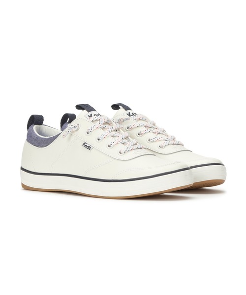 Keds(ケッズ)の「Keds ケッズ センター スリー スリップオン ノーティカル オフホワイト(スニーカー・レディース・オフホワイト・22.5cm/23.0cm/23.5cm/24.0cm/24.5cm/25.0cm)」の1枚目の写真