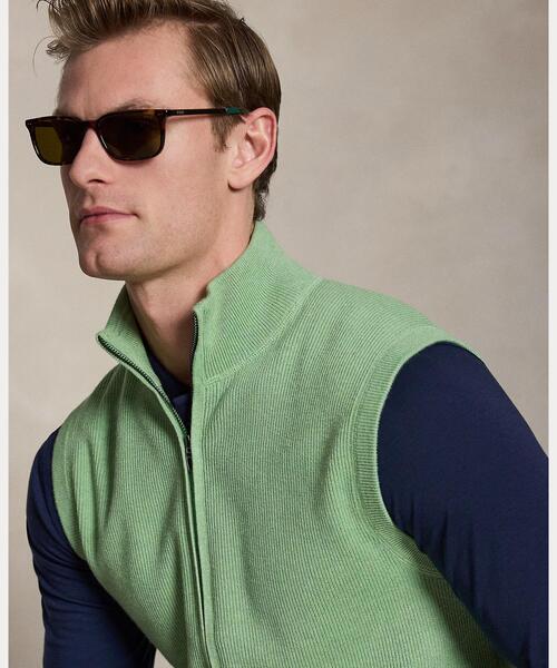 POLO GOLF(ポロ ゴルフ)の「パフォーマンス フルジップ セーター ベスト(ベスト・メンズ・グリーン系4・L/M/S/XS)」の5枚目の写真
