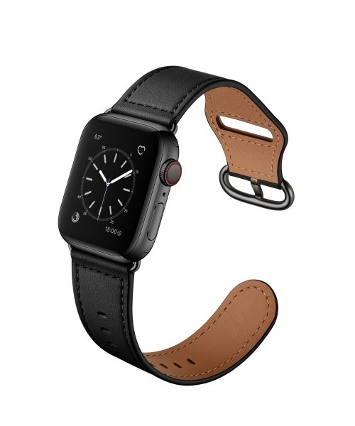 Fun & Daily（ファンアンドデイリー）の「Leather Apple Watch Band / アップルウォッチバンド/ ピンバックル（デジタル腕時計・メンズ・ブラック/ブラウン・B/A）」の7枚目の写真