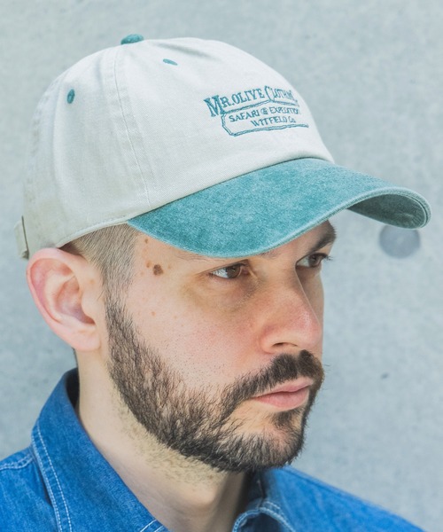MR.OLIVE(ミスターオリーブ)の「SAFARI & EXPEDUTION/ EMBROIDERY CAP / M262104(キャップ・メンズ・ブルー/グリーン/ブラック・FREE)」の6枚目の写真