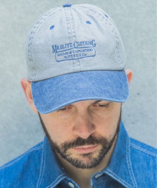 MR.OLIVE(ミスターオリーブ)の「SAFARI & EXPEDUTION/ EMBROIDERY CAP / M262104(キャップ・メンズ・ブルー/グリーン/ブラック・FREE)」の12枚目の写真