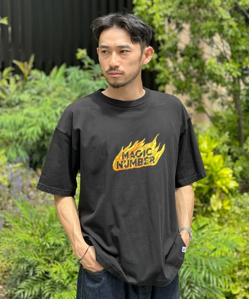 MAGIC NUMBER(マジック ナンバー)の「【MAGIC NUMBER】FRAMES US COTTON S/S T-SHIRT(Tシャツ/カットソー・メンズ・ブラック/ホワイト/グリーン・X-LARGE/MEDIUM/LARGE)」の2枚目の写真