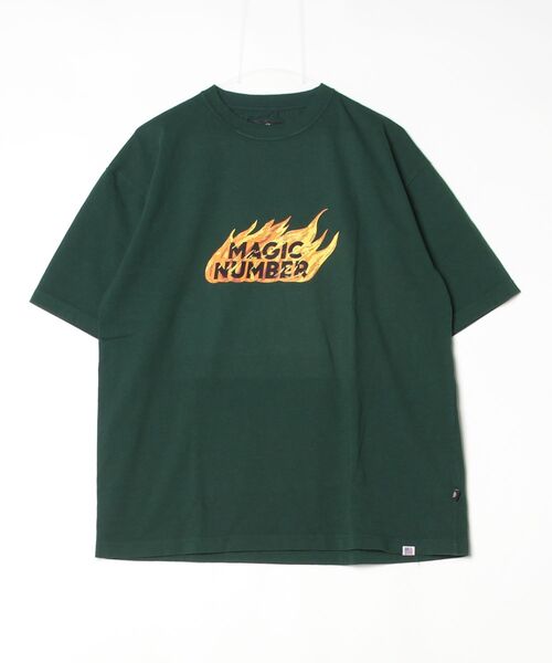 MAGIC NUMBER(マジック ナンバー)の「【MAGIC NUMBER】FRAMES US COTTON S/S T-SHIRT(Tシャツ/カットソー・メンズ・ブラック/ホワイト/グリーン・X-LARGE/MEDIUM/LARGE)」の6枚目の写真