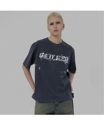 ペイントドロップTシャツ(ネイビー)