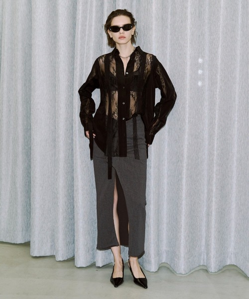 JOSE MOON（ジョゼムーン）の「ASYMMETRY CUT SKIRT/アシンメトリーカットスカート（スカート・レディース・ブラック/グレー/ブラウン・FREE）」の12枚目の写真