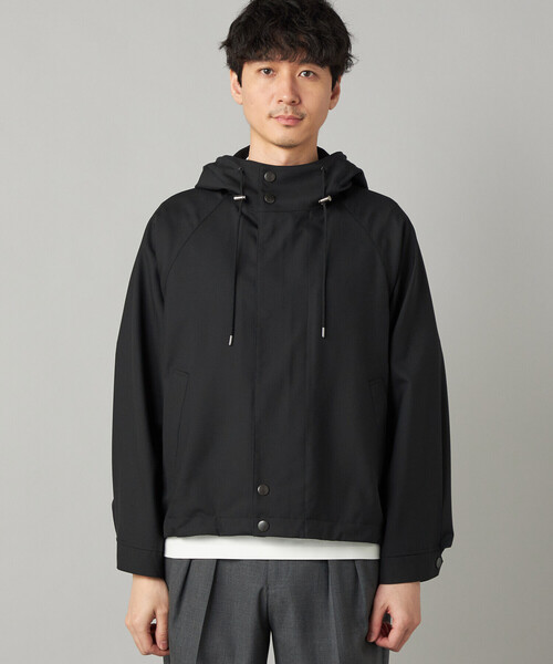 COMME CA MEN(コムサメン)の「尾州産 ウォッシャブルトロ マウンテンパーカ(ブルゾン・メンズ・ブラック/グレー・M/L)」の8枚目の写真